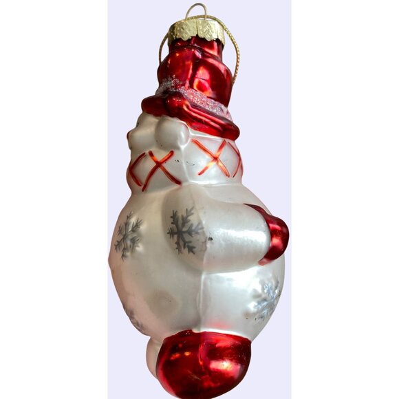 Set Of 3 Hand-Painted Glass Christmas Ornaments Nutcracker Gingerbread Snowman C - Picture 10 of 16